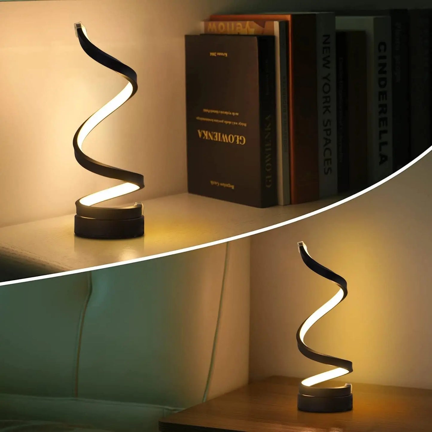 Modern Spiral LED Table Lamp